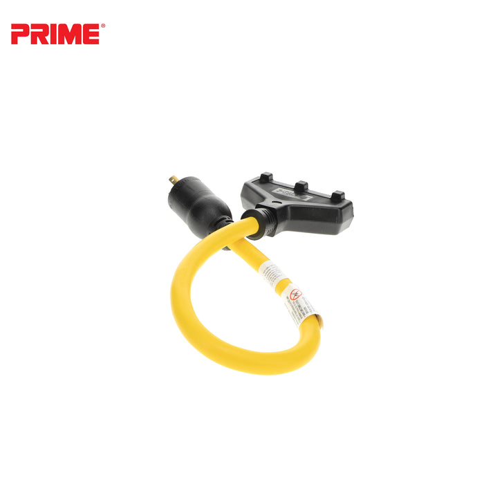2ft 12/3 STW <br />Twist-to-Lock to U-Ground <br />3-Outlet Adapter