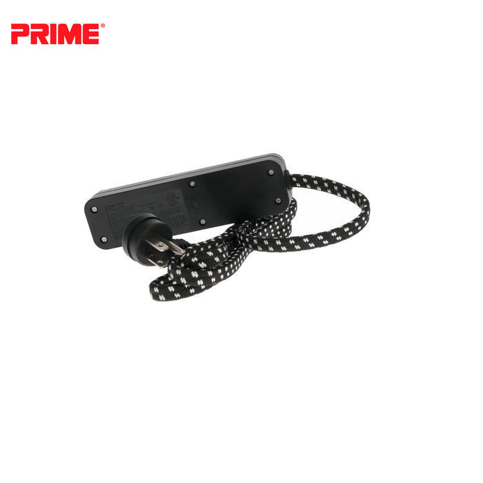 2 Outlet 2-Port 2.1A USB Power Strip with 6ft Accent Cord