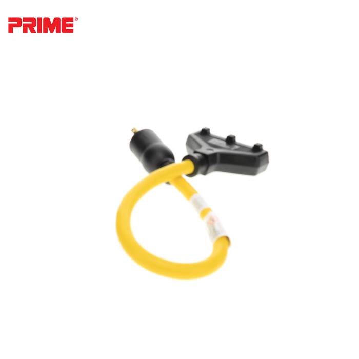2ft 12/3 STW <br />Twist-to-Lock to U-Ground <br />3-Outlet Adapter
