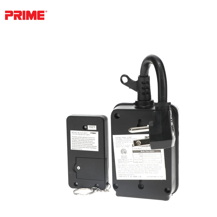 2 Outlet Remote Controlled Countdown Timer