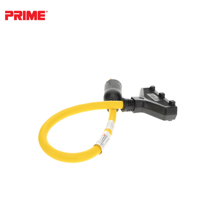 2ft 12/3 STW <br />Twist-to-Lock to U-Ground <br />3-Outlet Adapter