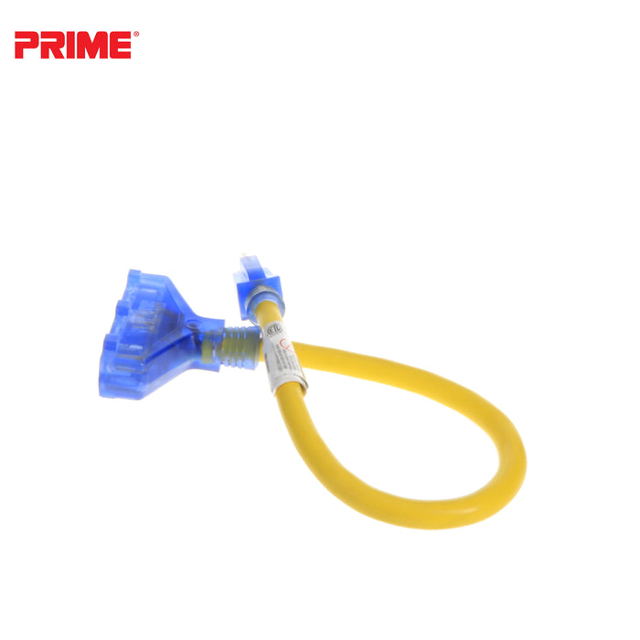 Amp Detection <br/> 2ft 12/3 STW <br />3-Outlet Adapter<br/> with Visual Amperage Detection