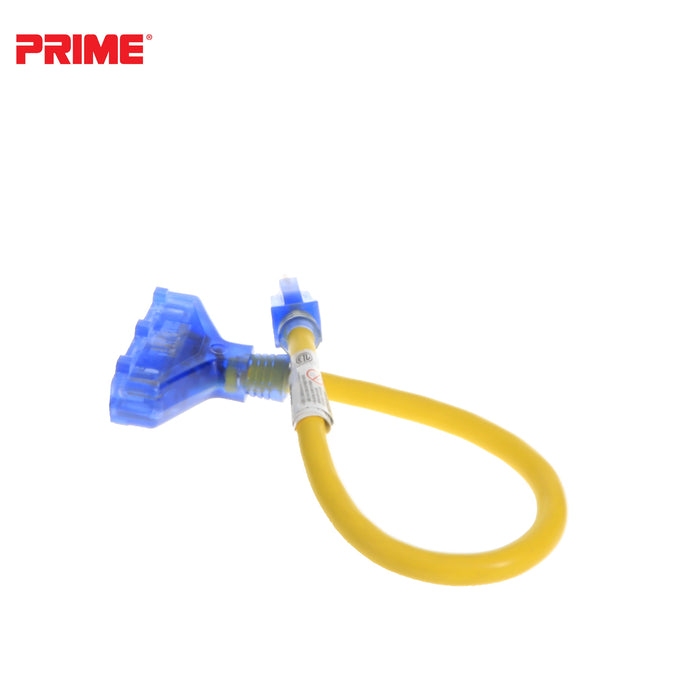 Amp Detection <br/> 2ft 12/3 STW <br />3-Outlet Adapter<br/> with Visual Amperage Detection