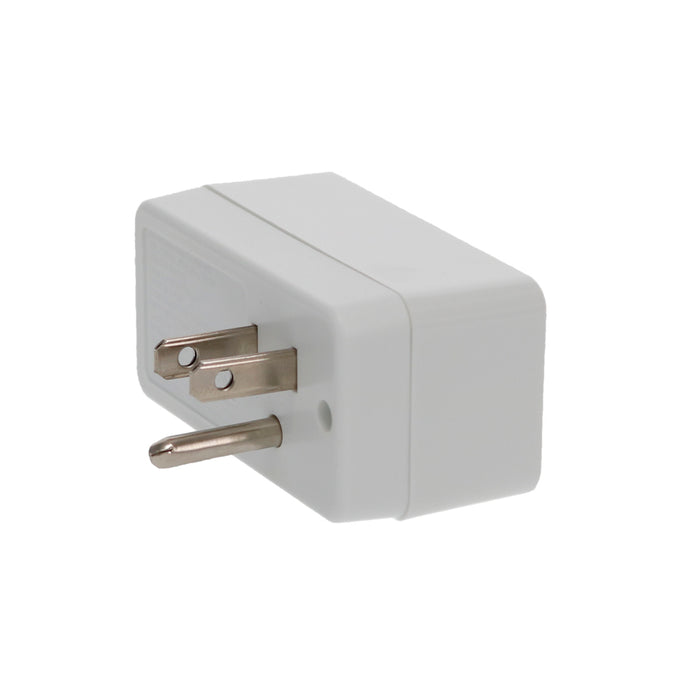 1-Outlet 2-Port Type-A, 2.1A USB Charger