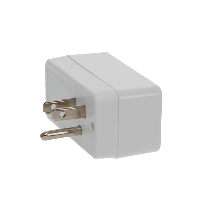 1-Outlet 2-Port Type-A, 2.1A USB Charger