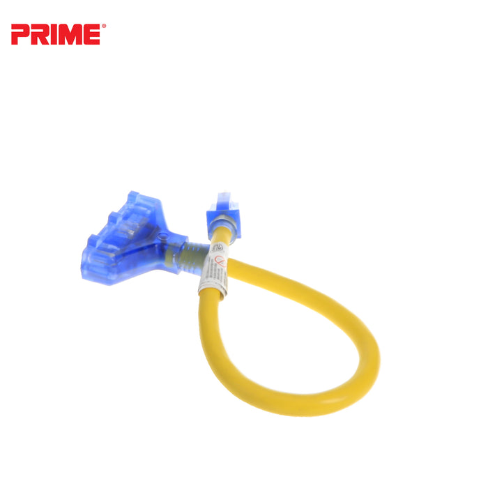 Amp Detection <br/> 2ft 12/3 STW <br />3-Outlet Adapter<br/> with Visual Amperage Detection