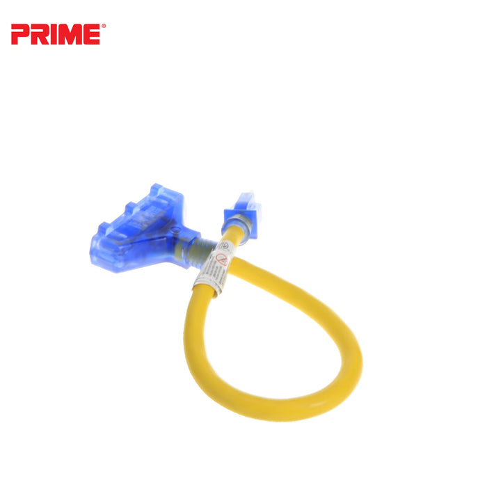 Amp Detection <br/> 2ft 12/3 STW <br />3-Outlet Adapter<br/> with Visual Amperage Detection