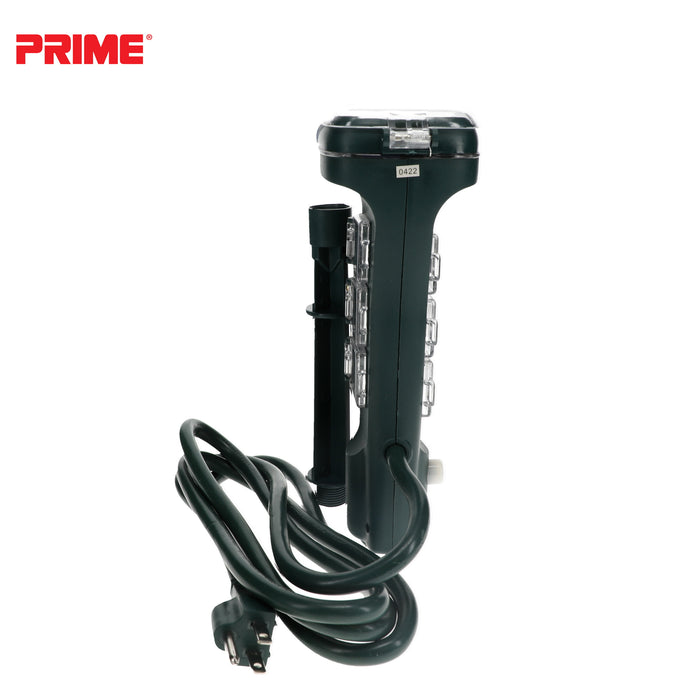 6 Outlet Touch Sensor Countdown Timer Stake <br />with 6ft Cord