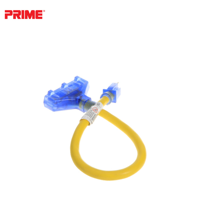 Amp Detection <br/> 2ft 12/3 STW <br />3-Outlet Adapter<br/> with Visual Amperage Detection