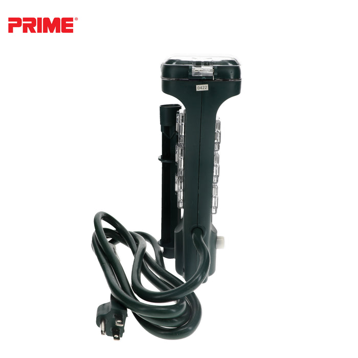 6 Outlet Touch Sensor Countdown Timer Stake <br />with 6ft Cord