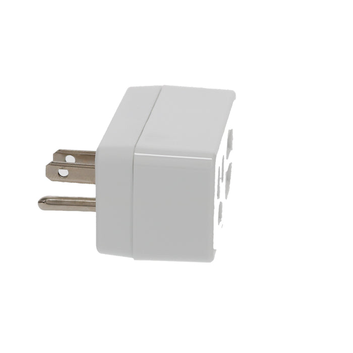 1-Outlet 2-Port Type-A, 2.1A USB Charger