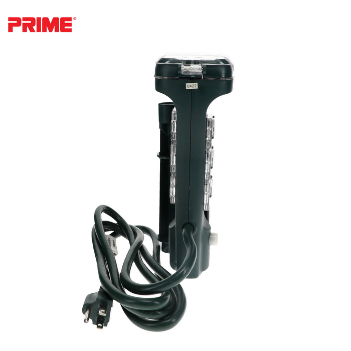 6 Outlet Touch Sensor Countdown Timer Stake <br />with 6ft Cord