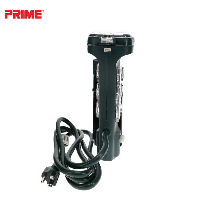 6 Outlet Touch Sensor Countdown Timer Stake <br />with 6ft Cord