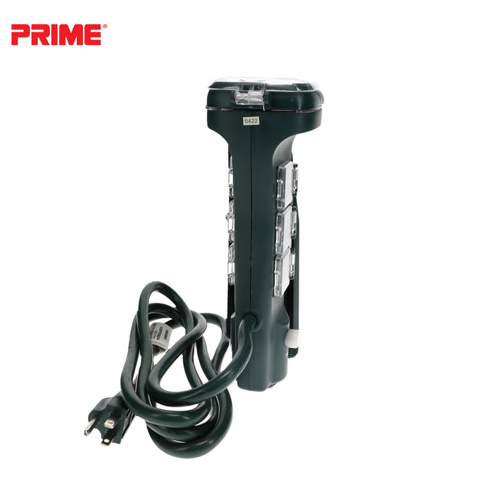 6 Outlet Touch Sensor Countdown Timer Stake <br />with 6ft Cord