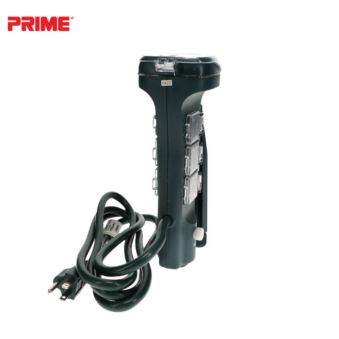6 Outlet Touch Sensor Countdown Timer Stake <br />with 6ft Cord