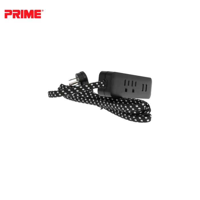 2 Outlet 2-Port 2.1A USB Power Strip with 6ft Accent Cord