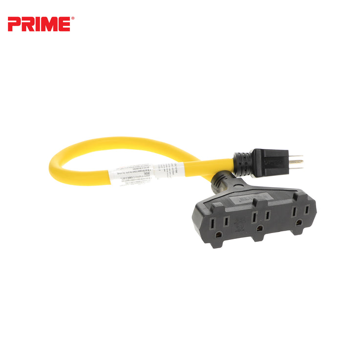 2ft 12/3 STW <br />3-Outlet Adapter