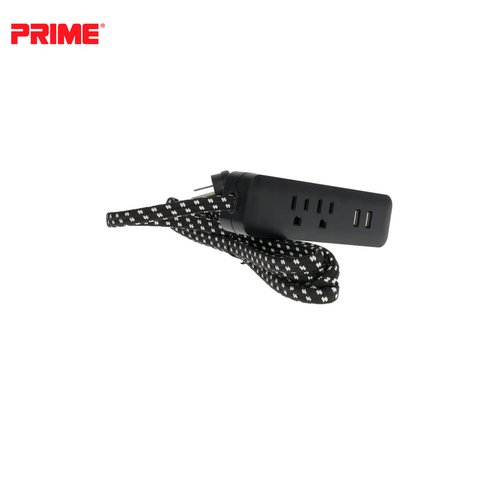 2 Outlet 2-Port 2.1A USB Power Strip with 6ft Accent Cord