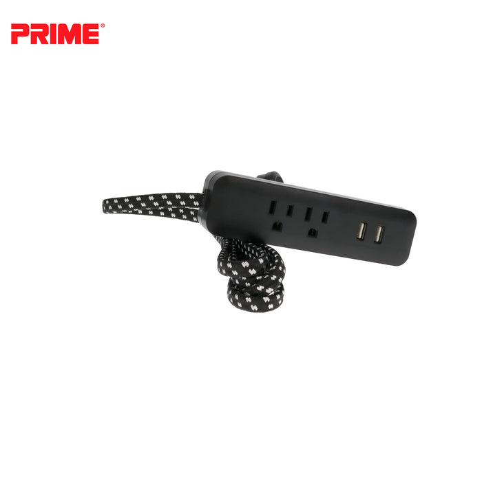 2 Outlet 2-Port 2.1A USB Power Strip with 6ft Accent Cord