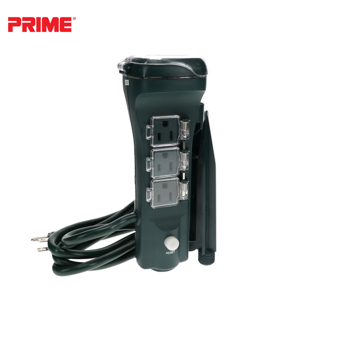 6 Outlet Touch Sensor Countdown Timer Stake <br />with 6ft Cord