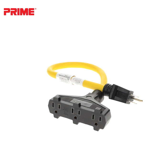 2ft 12/3 STW <br />3-Outlet Adapter