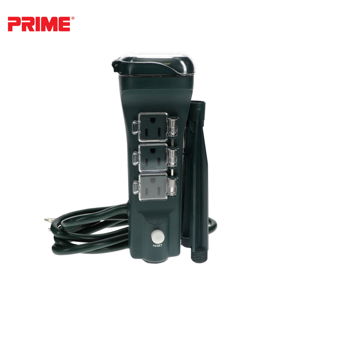 6 Outlet Touch Sensor Countdown Timer Stake <br />with 6ft Cord