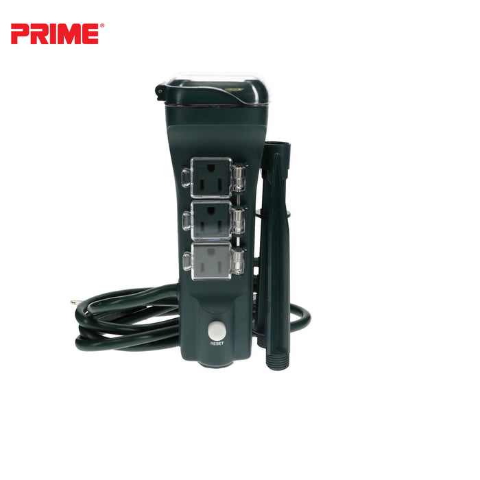6 Outlet Touch Sensor Countdown Timer Stake <br />with 6ft Cord