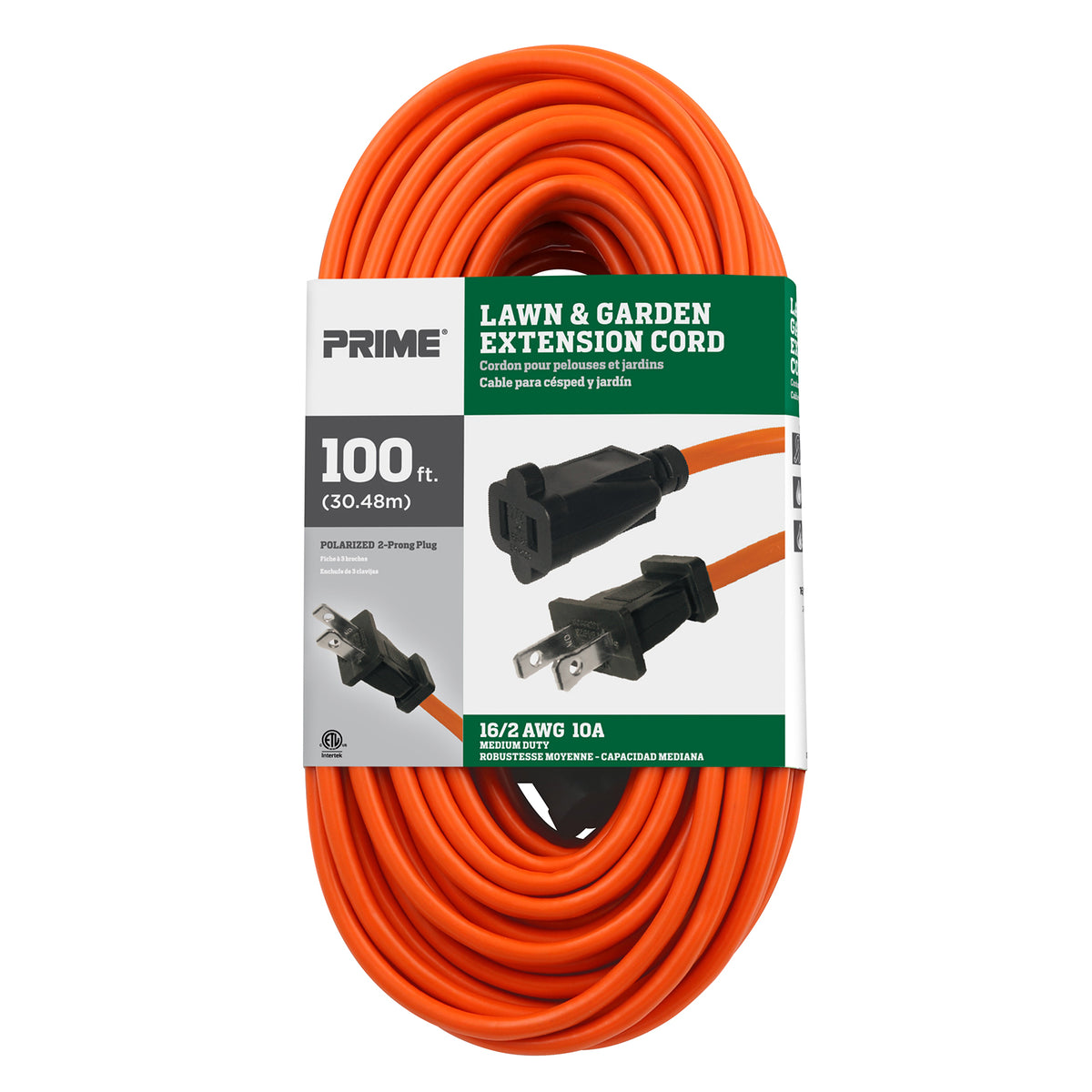 100ft 16/2 SJTW Polarized Outdoor Extension Cord — Prime Wire