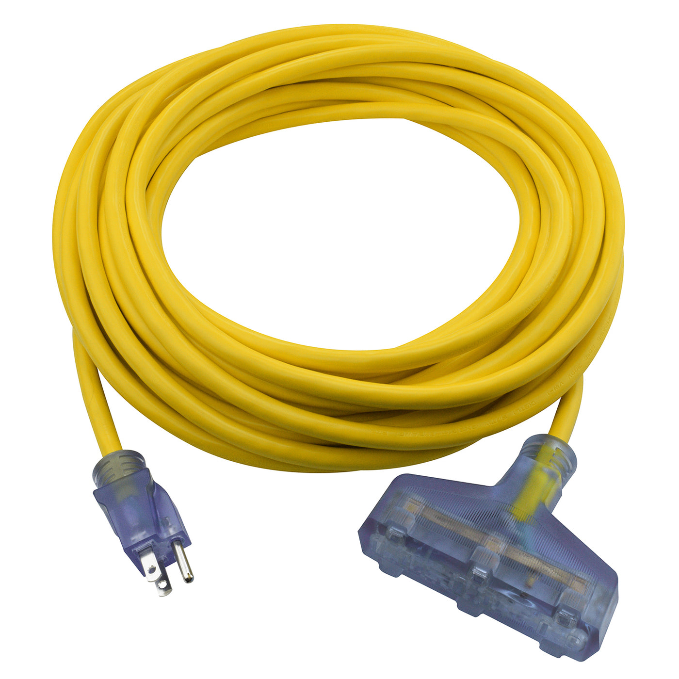 Amperage Visual Amp Detection 50ft 12/3 SJTW Visual Amperage Detection 3-Outlet Cord ...