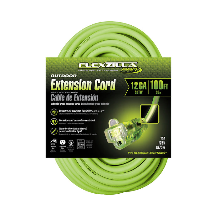 100ft 12/3 SJTW<br />Flexzilla® Pro<br />Outdoor Extension Cord