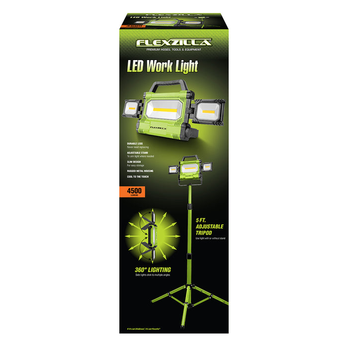 Flexzilla 4500 Lumen LED Tripod Work Light w/6ft Cord