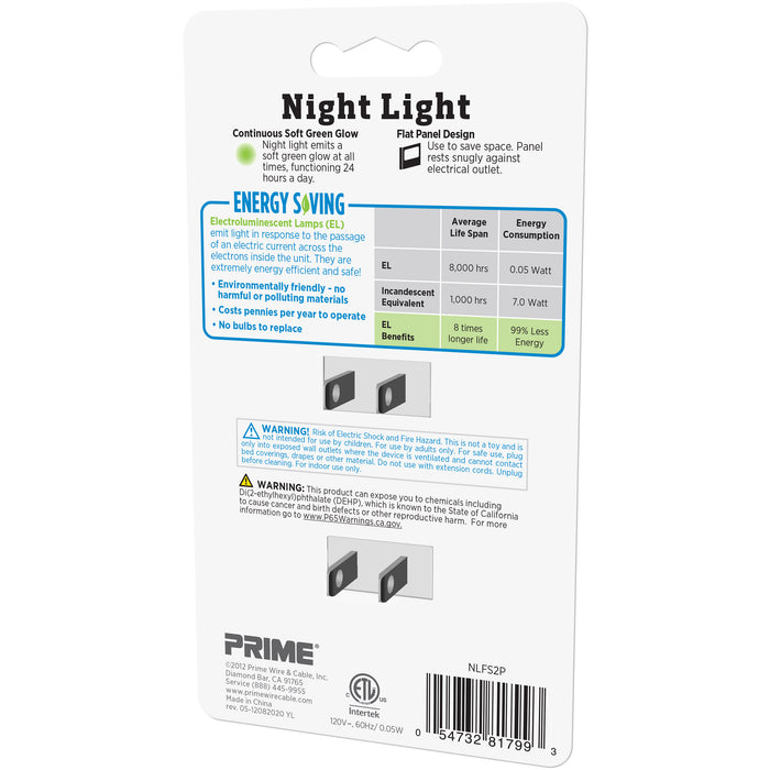 2PK Flat Panel Electroluminescent Night Lights