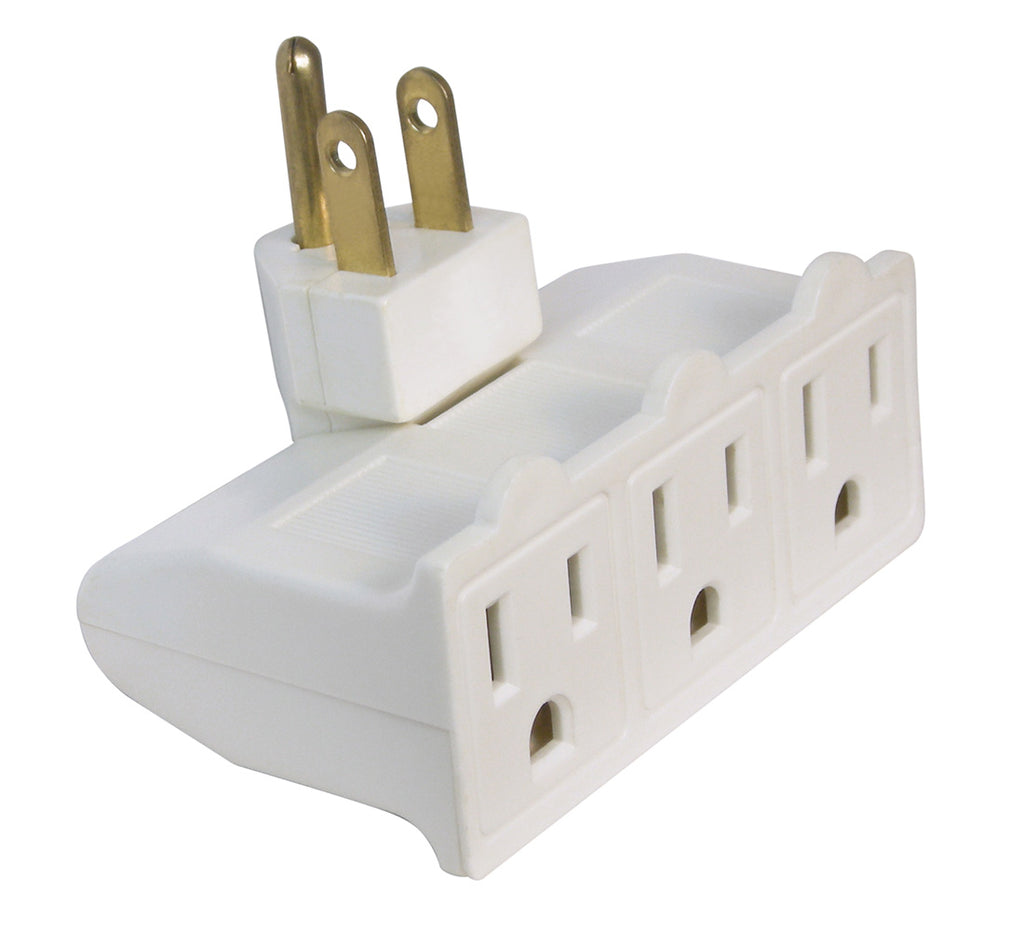 3-Outlet Swivel Power Tap