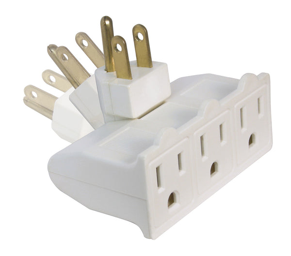3-Outlet Swivel Power Tap
