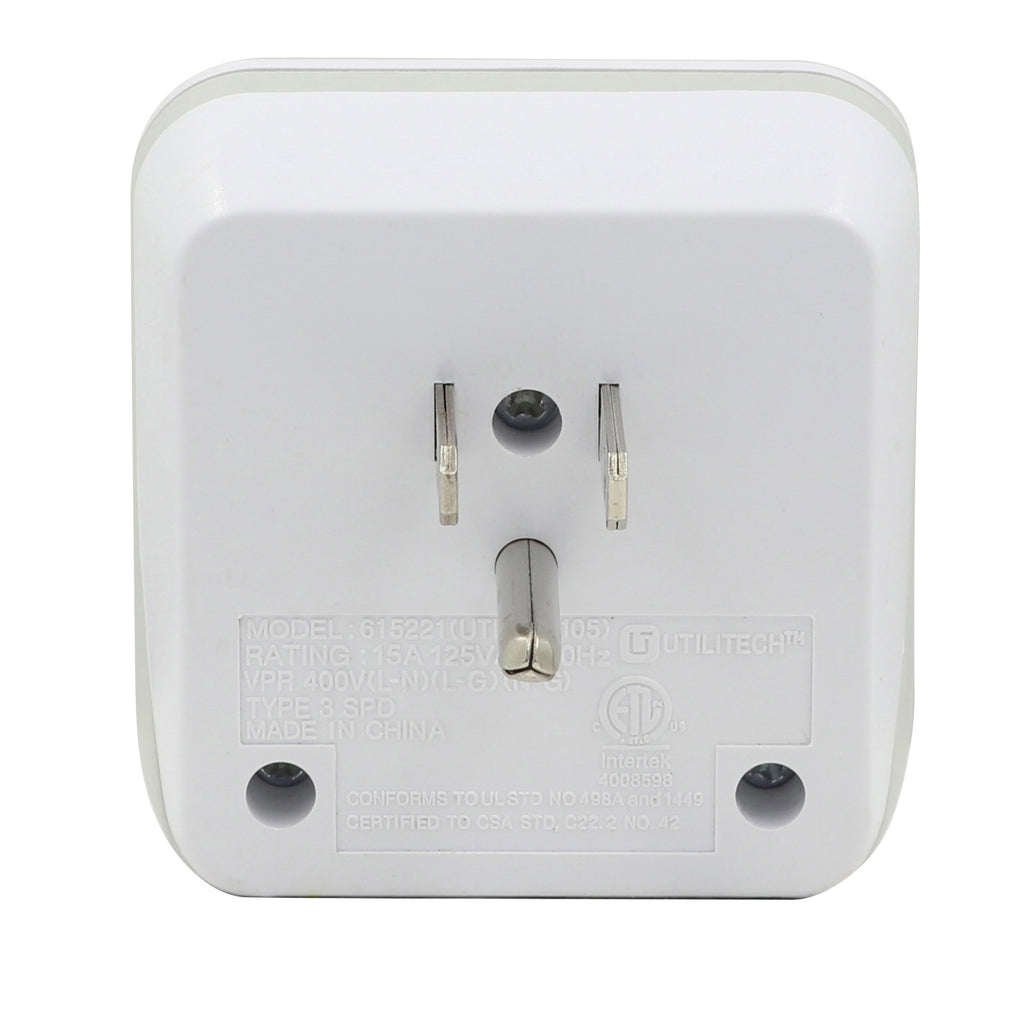 1 Outlet 900 Joule Surge Tap<br />with End-of-Service Alarm