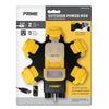 5-Outlet Power Hub <br />w/2-Port 3.4 Amp USB Charger