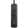 2 Outlet 2-Port 2.1A USB Power Strip with 6ft Accent Cord