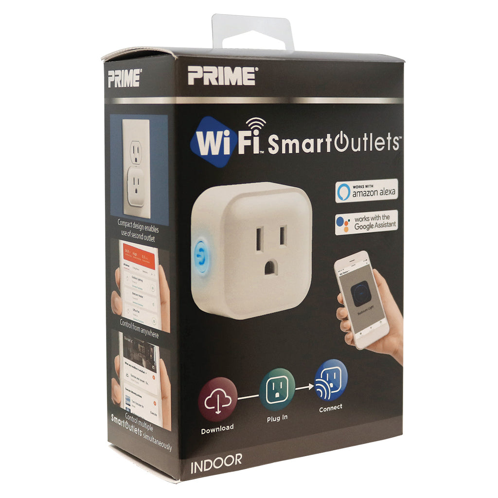 Indoor/Outdoor Smart Plug, Wi-Fi Outlet with 3 Sockets Compatible with  Alexa, Google Home