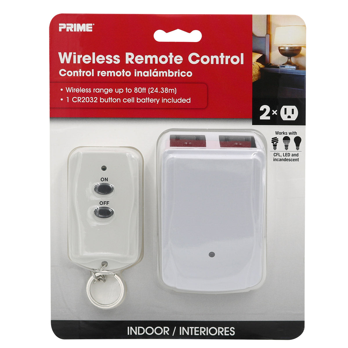 Eco Plugs Indoor Outlet Wireless Remote Control System, 2-Pack