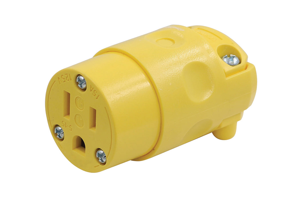 Yellow NEMA 5-15R Replacement Connector
