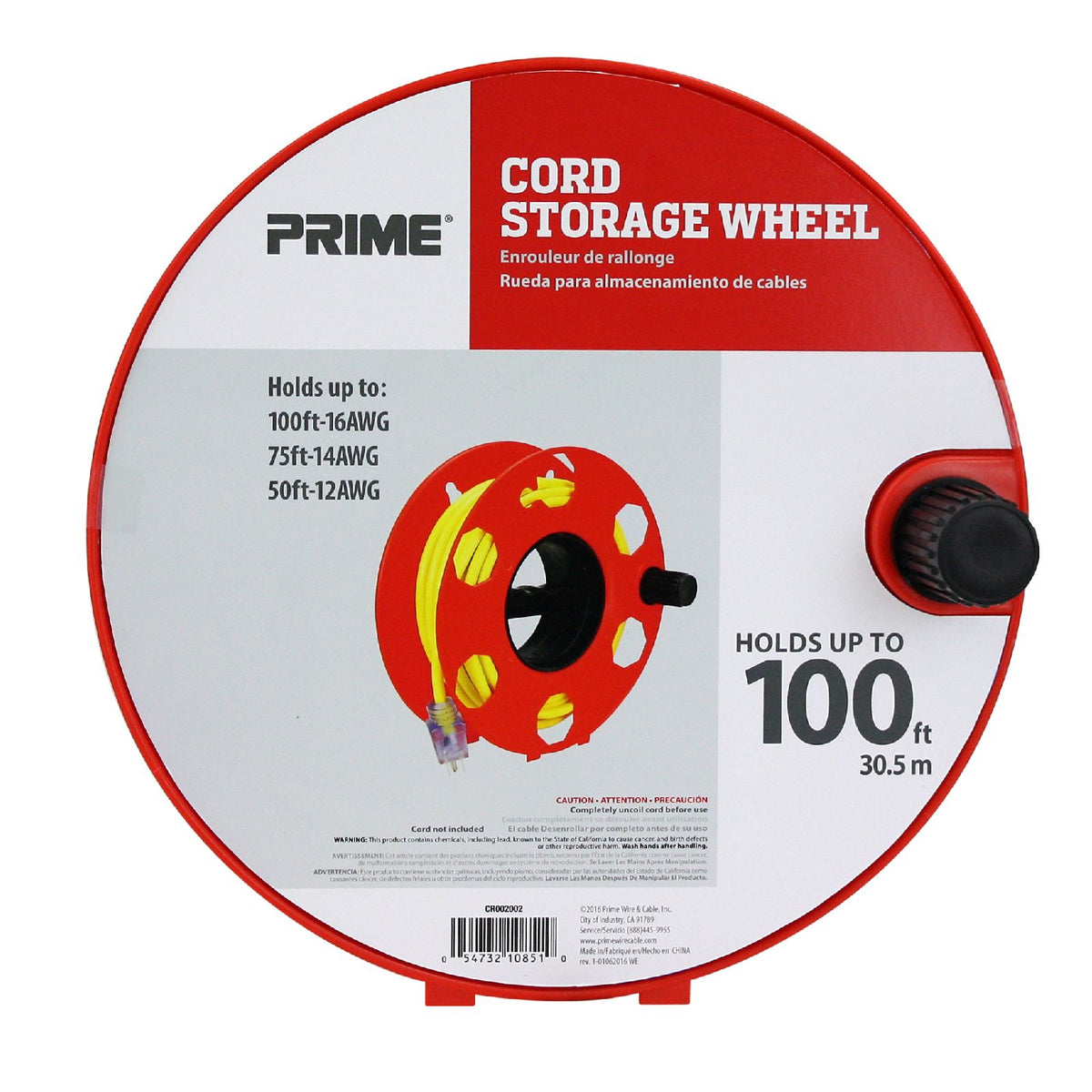 Cord Storage Wheel — Prime Wire & Cable Inc.