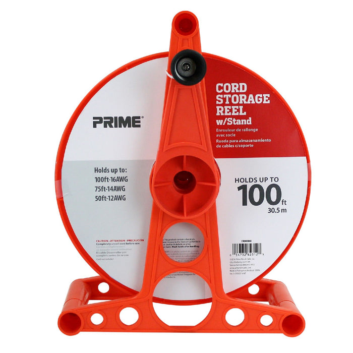 Hand Operated Heavy Duty Plastic Large Cord Storage Reel with Stand and  Brake