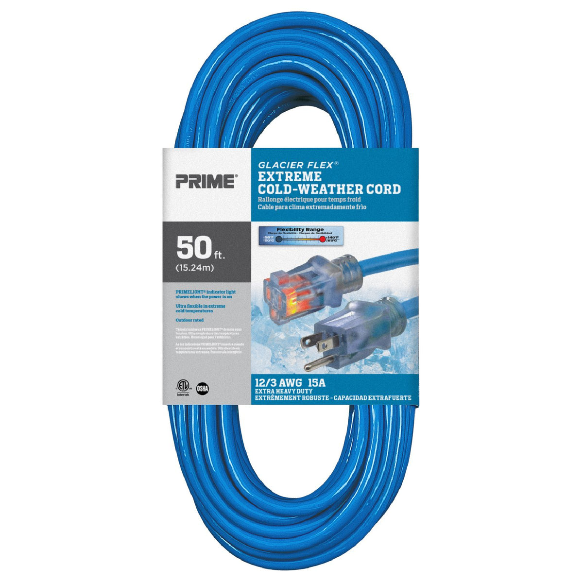 50ft 12/3 SJTW -50°C Glacier Flex® Extreme Cold Weather Extension