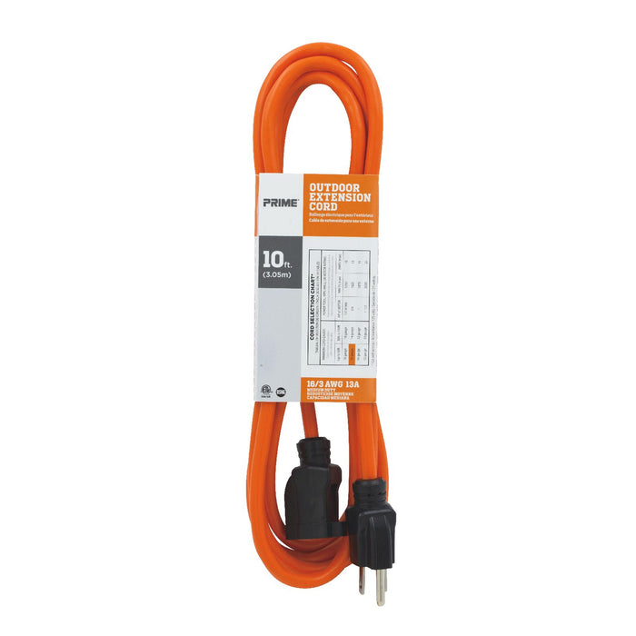 10ft 16/3 SJTW Outdoor Extension Cord — Prime Wire & Cable Inc.