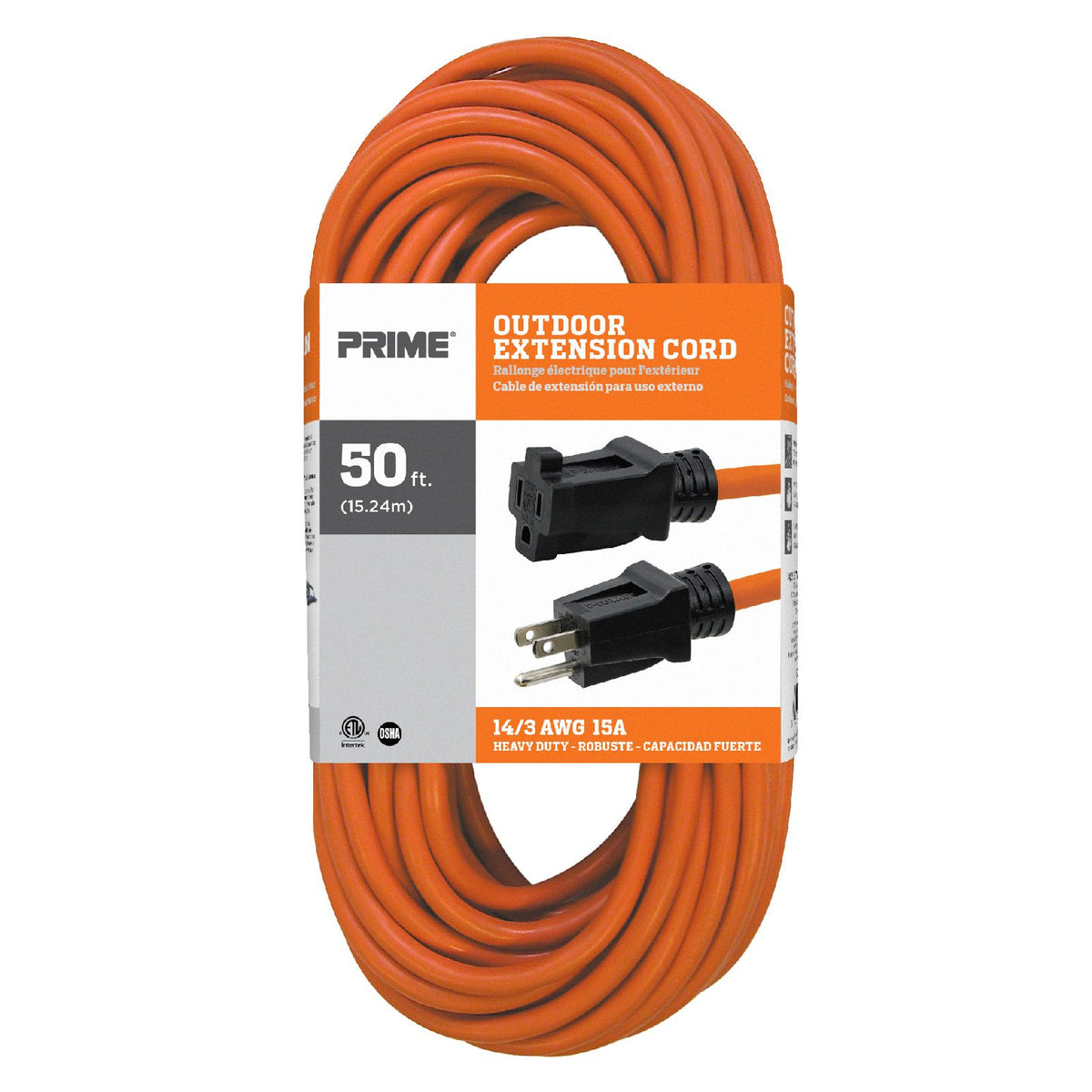  US Wire and Cable ELC0004 Extension Cord, 50ft, Orange :  Everything Else