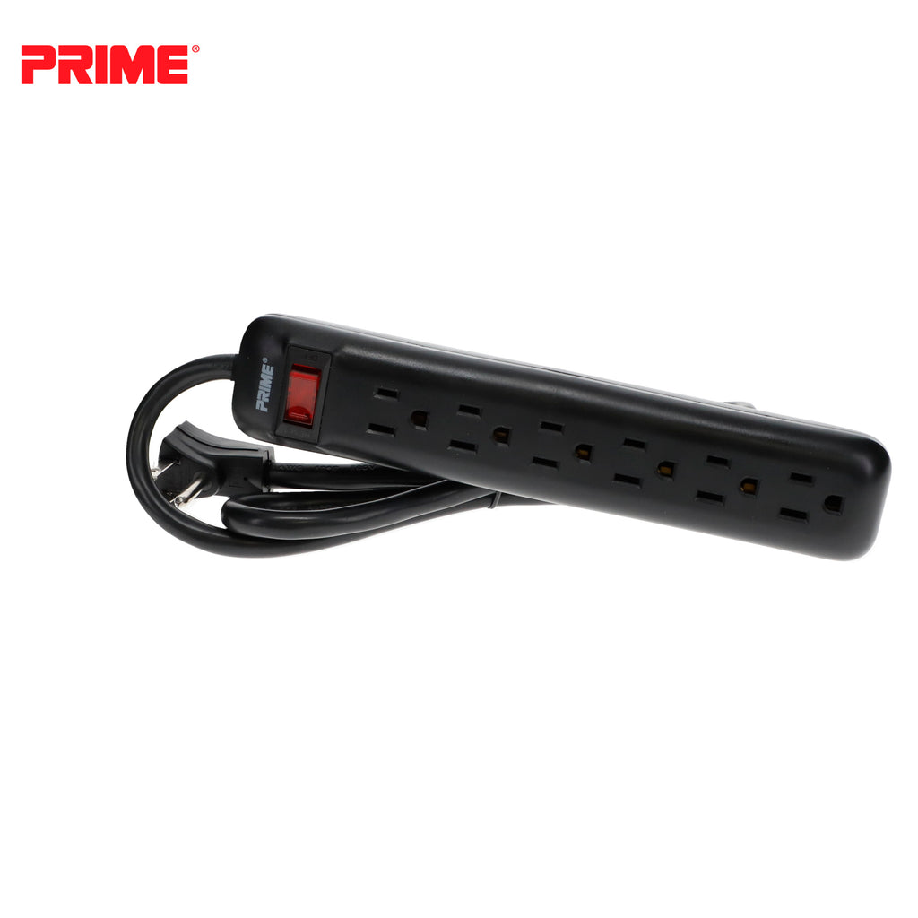 6-Outlet Power Strip w/3ft Cord