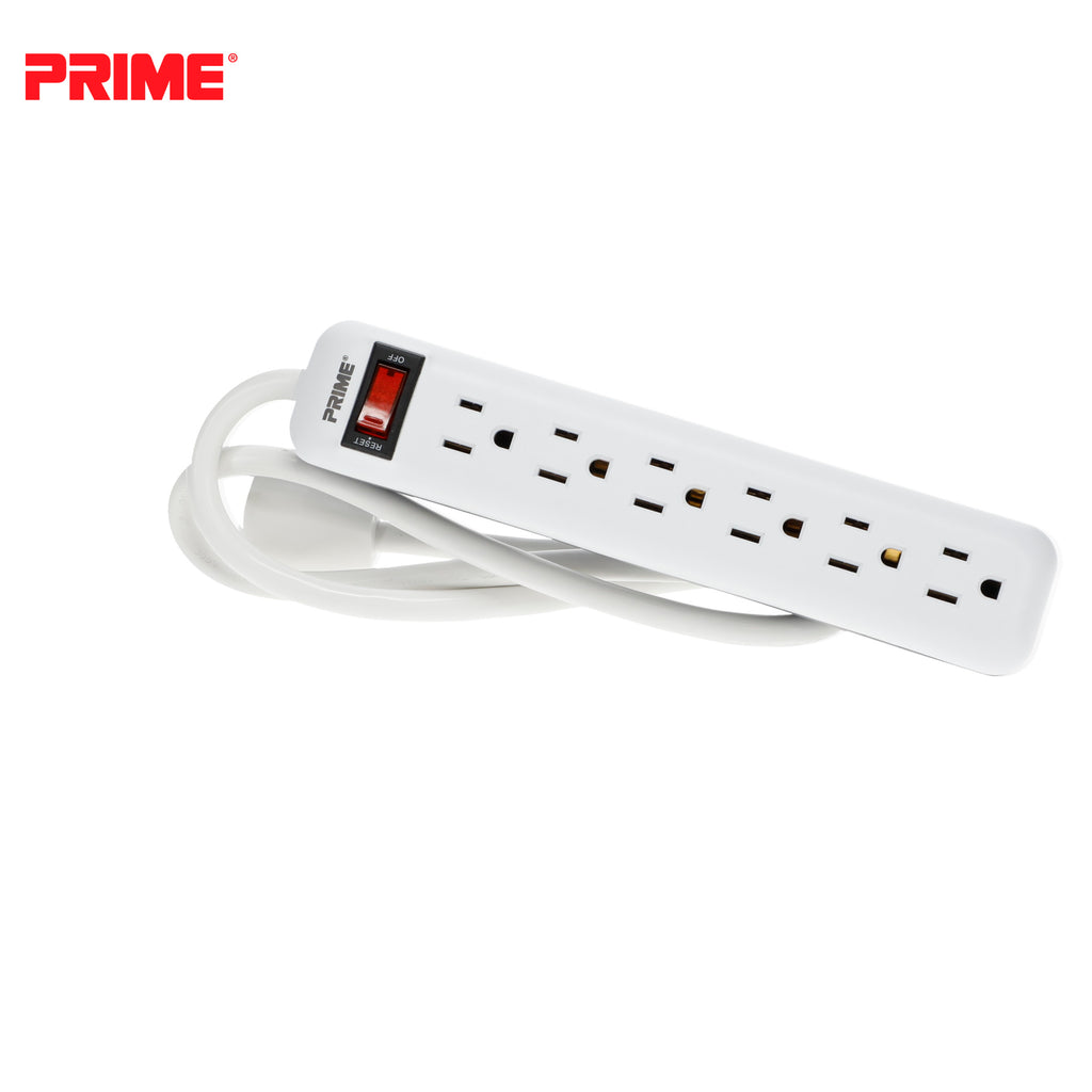 6-Outlet Power Strip w/3ft Cord