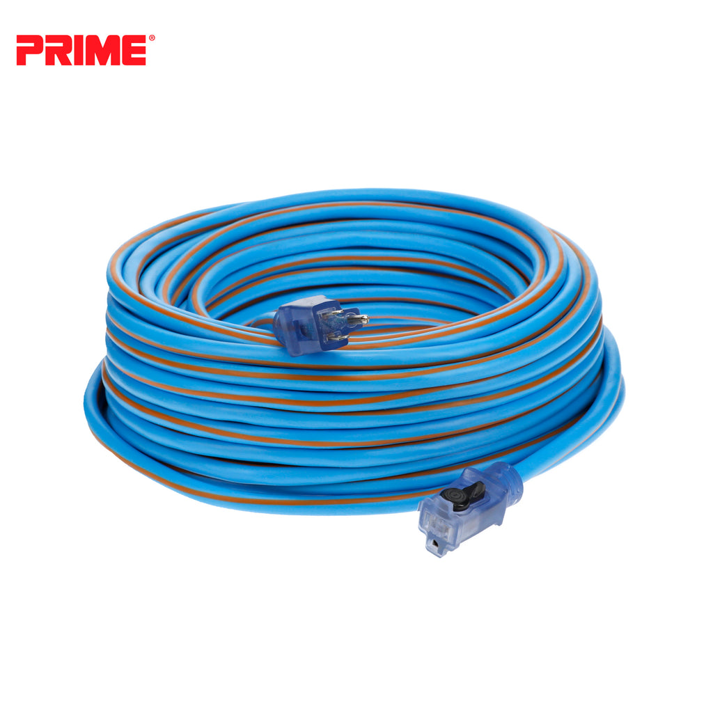 100ft 12/3 SJEOW <br />Arctic Blue™ All-Weather <br />Locking Extension Cord