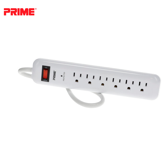 6-Outlet 400 Joule <br />Surge Protector w/1.5ft Cord