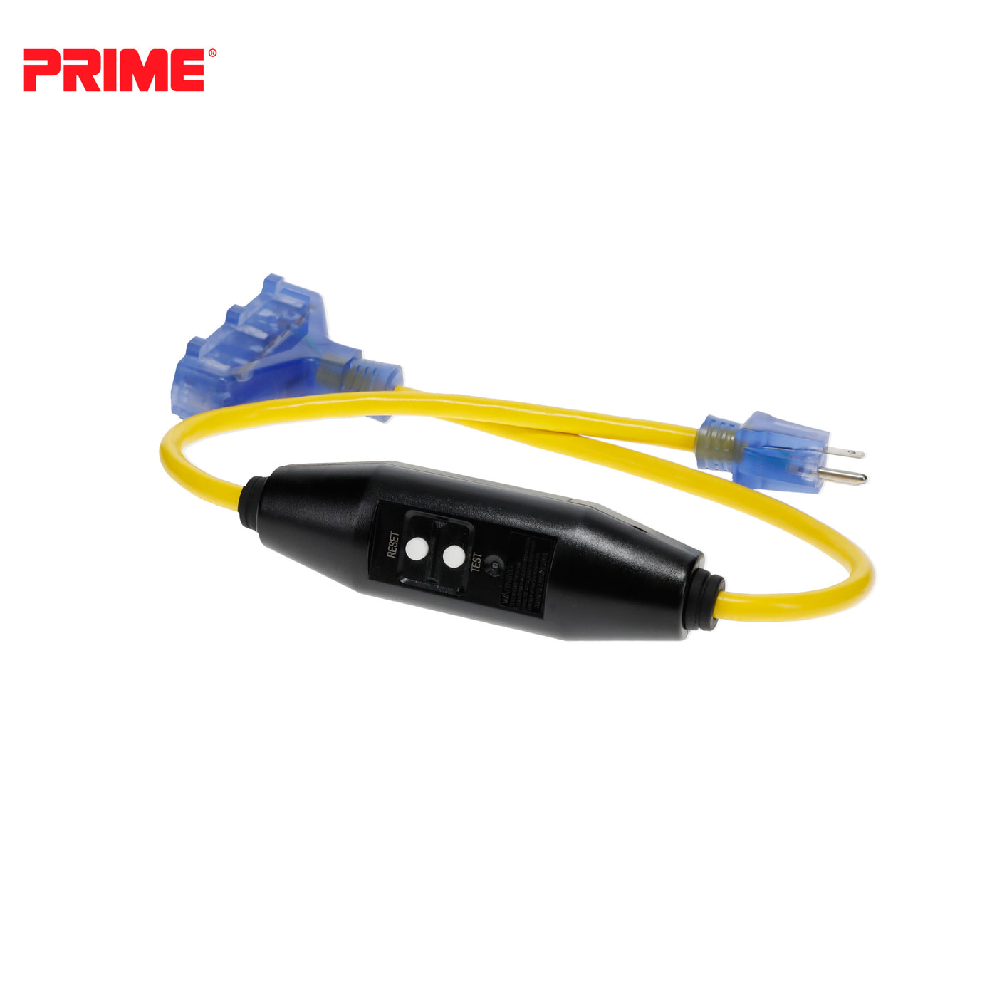 3ft 12/3 SJTW InLine GFCI TripleTap Adapter — Prime Wire & Cable Inc.